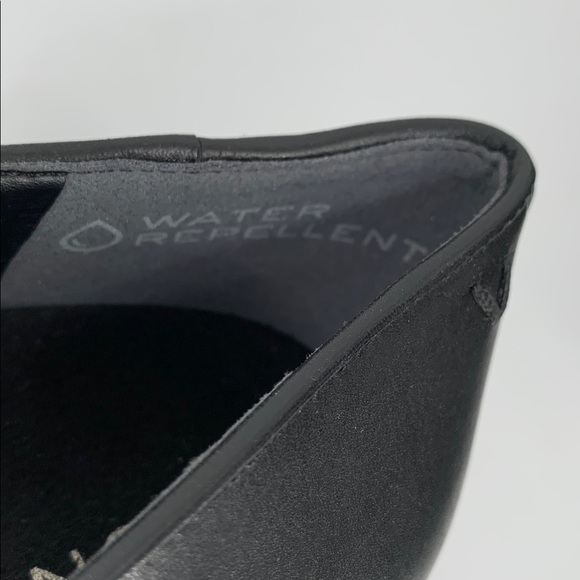 Vionic Willa Wedge loafers black leather platform lug sole chunky women new 8.5 - Picture 8 of 8